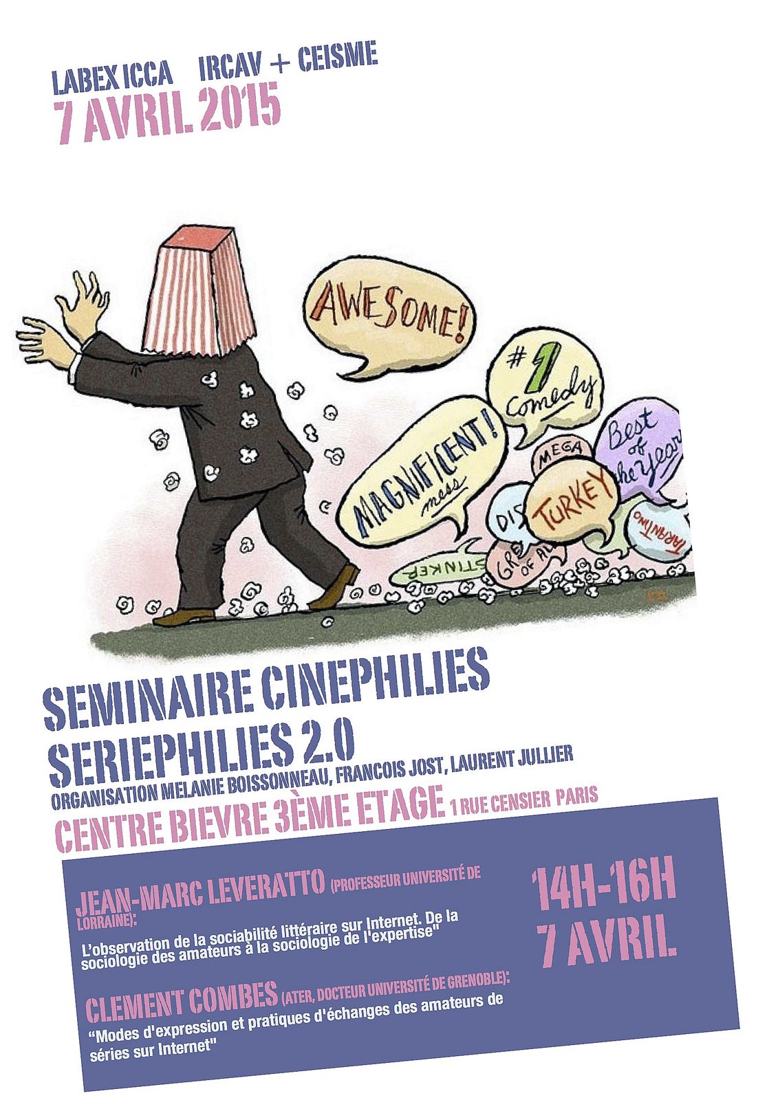 Séminaire Cinéphilies/Sériephilies 2.0 IRCAV