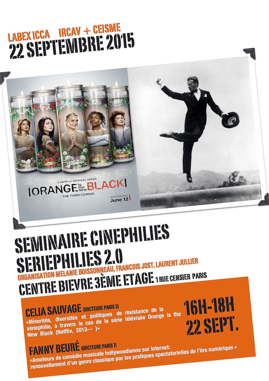 Séminaire Ciné/sériephilies 2.0 IRCAV + CEISME